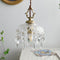 Auravelle - Vintage Copper Crystal Floral Pendant Light