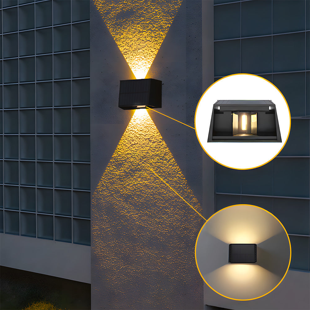 Nireon - Bright Solar LED Outdoor Wall Lights IP65 Waterproof