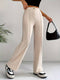 Lotte | Beige pantalon met hoge taille