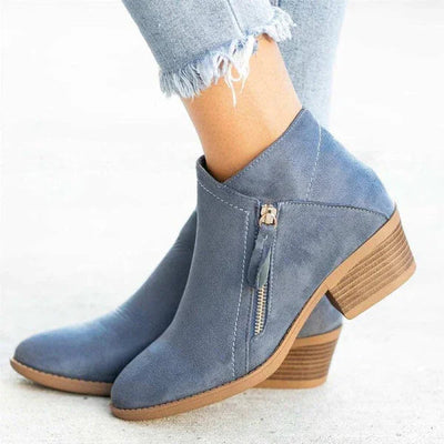 Leather orthopedic boots for women