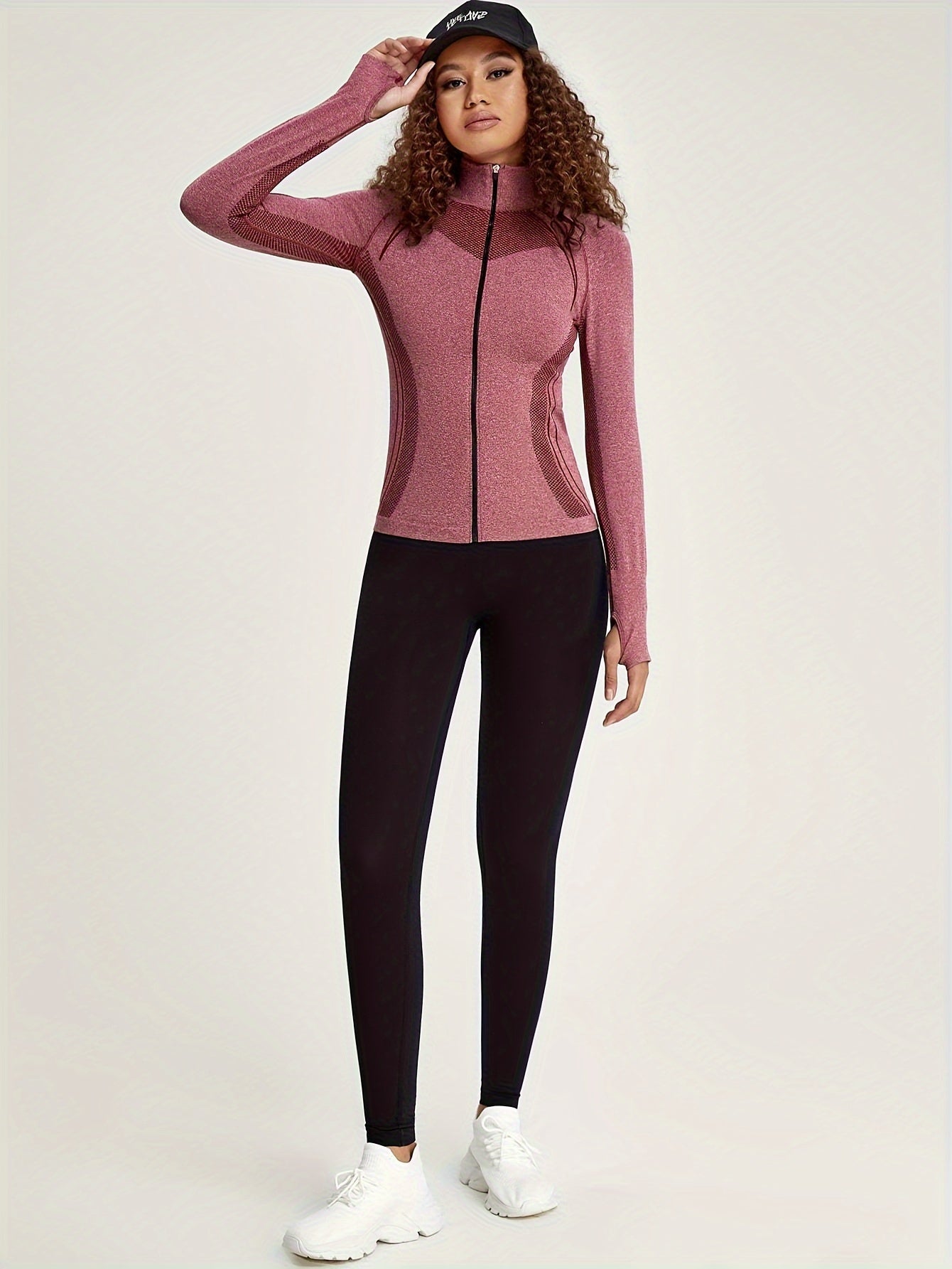 Sophie | Dames sportjack met lange mouw en streepdecoratie