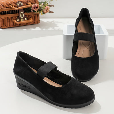 Luna | Chic black women's sneakers with non-slip sole