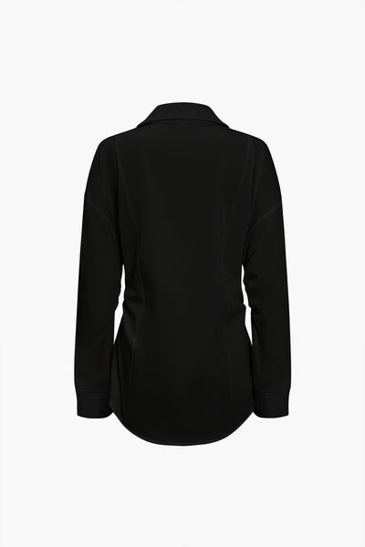 Virginia - Chic Knopen Voorzijde Dames Lange Mouwen Shirt