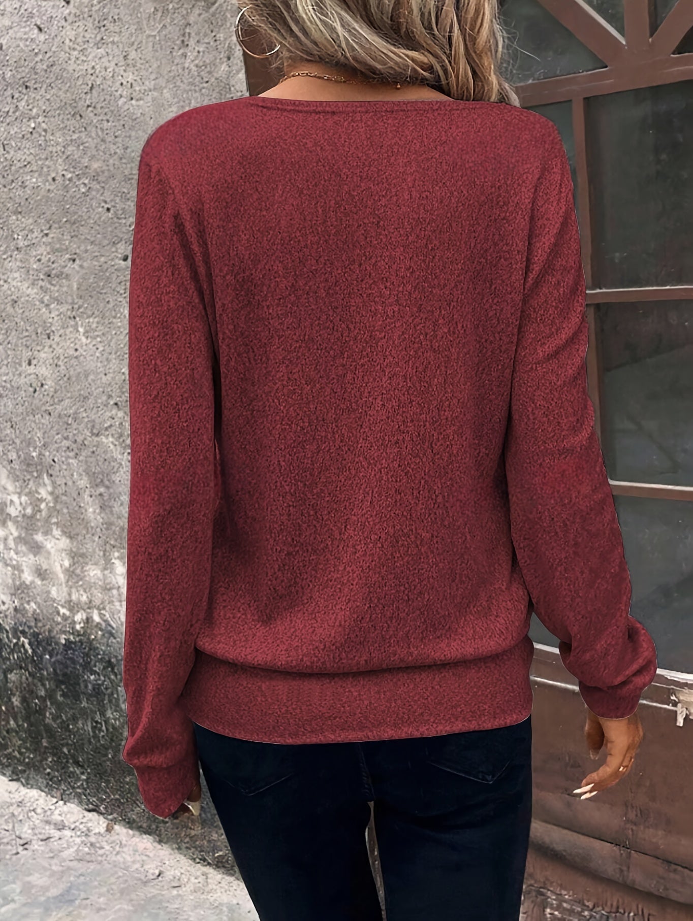 Fleur | Checked top with square neck and slit