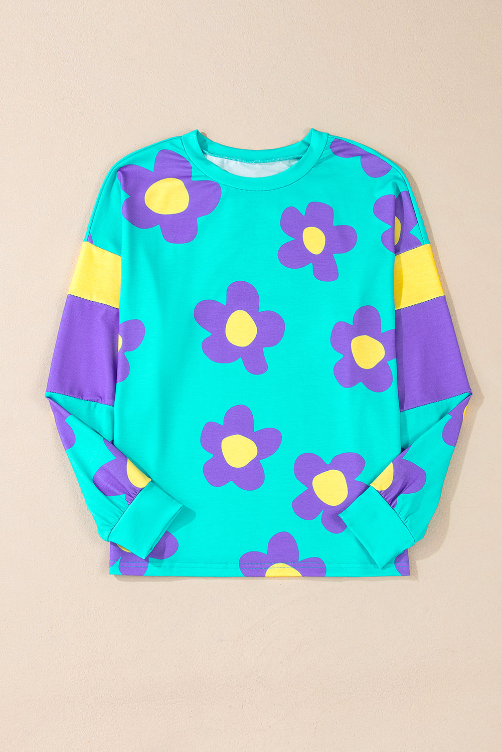 Elora - Sky Blue Flower Top