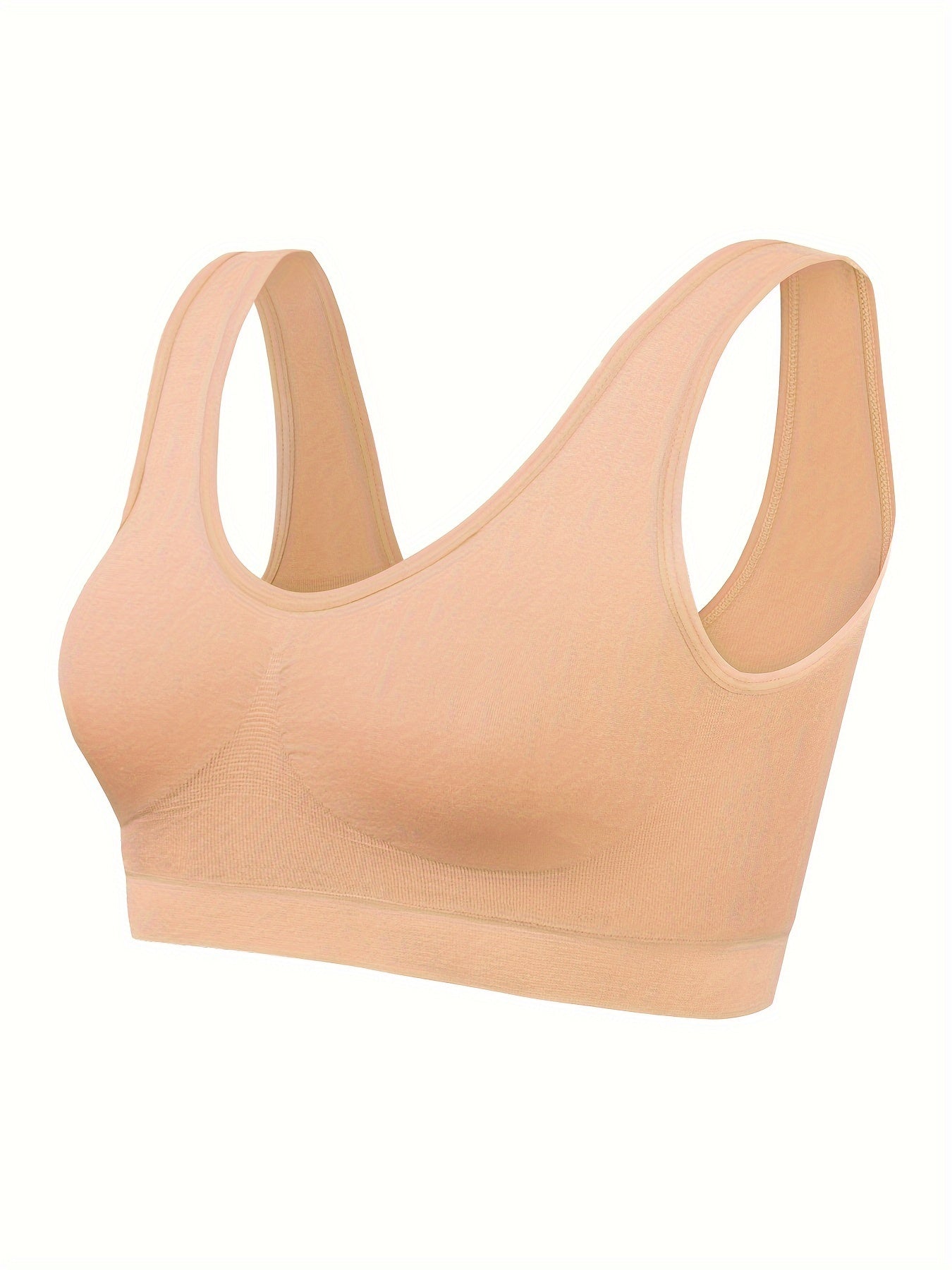 Sophie | Set van 3 effen tanktops & naadloze sport-bh