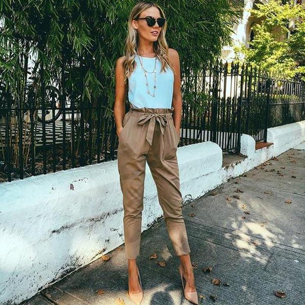 Eleanor - High-waisted harem pants