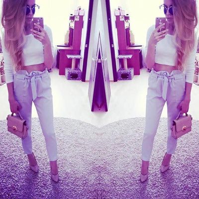 Eleanor - High-waisted harem pants