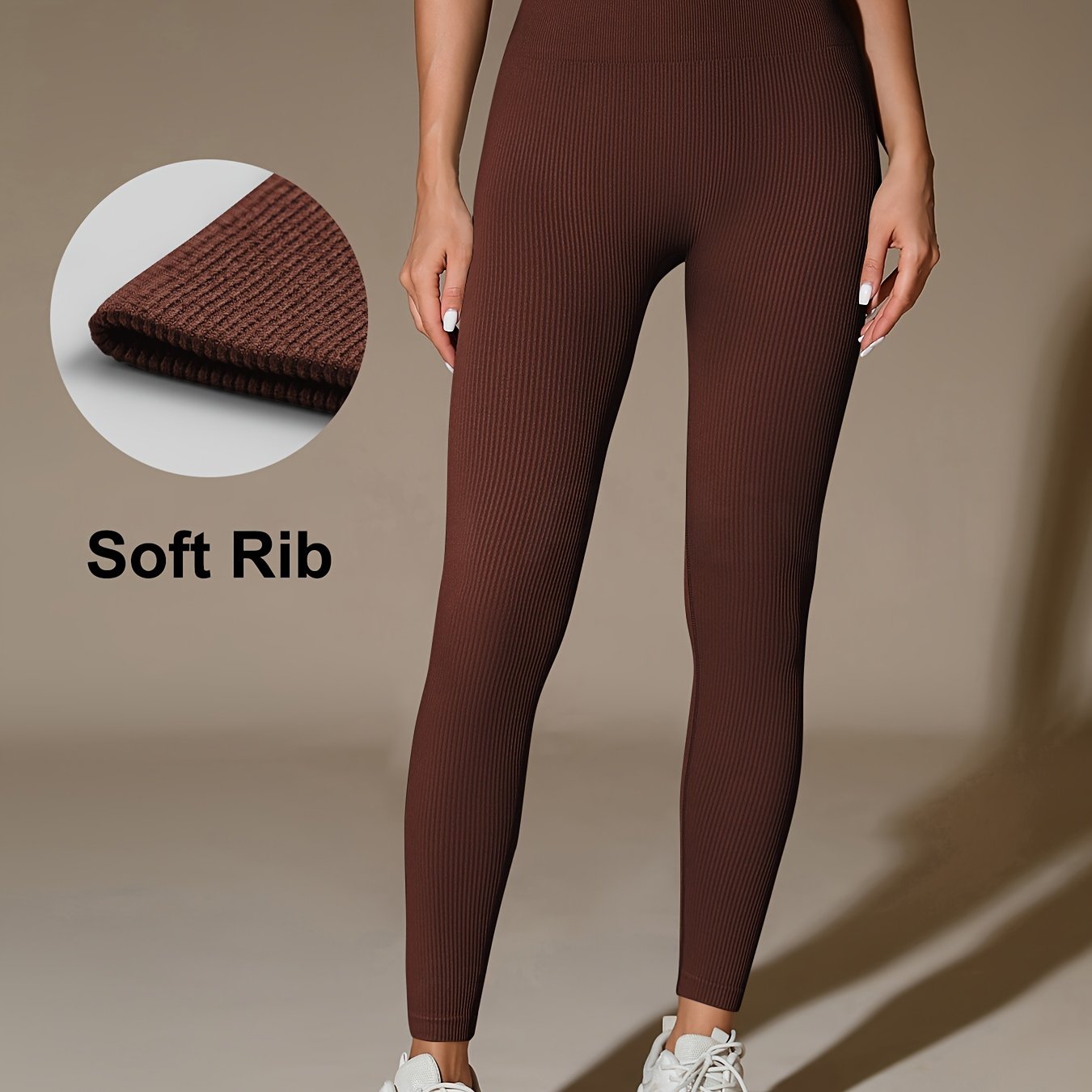 Feline | Naadloze hoge taille sportlegging met geribbelde buikcontrole