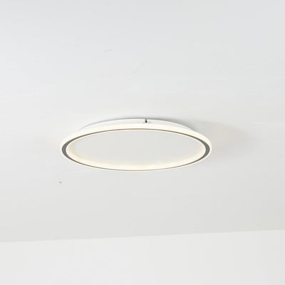 Moderne ronde LED plafondlamp Quinn van metaal/acryl