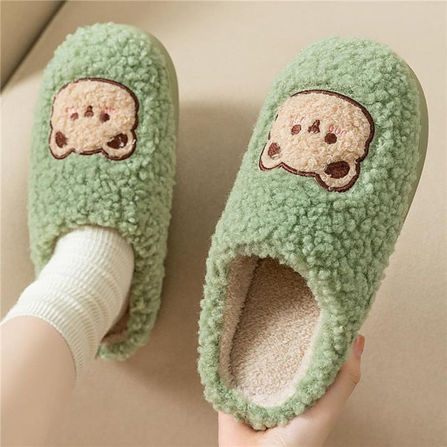 Phoebeline - Knusse pluchen pantoffels voor Vrouwen