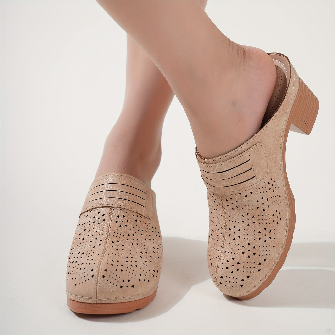 Nina | Dames sandalen met dikke hak