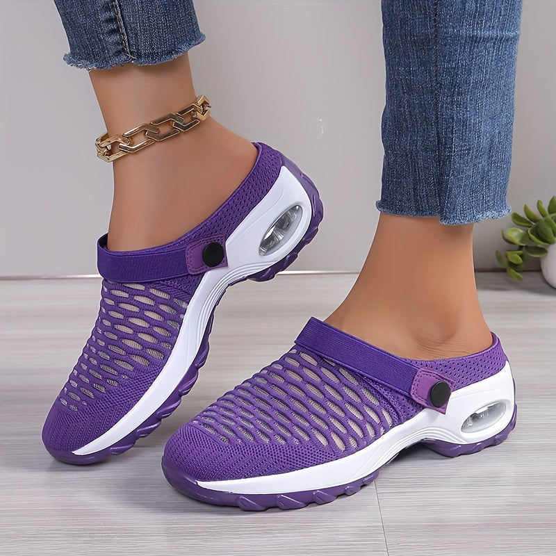 Evi | Breathable mesh slip-ons with thick sole