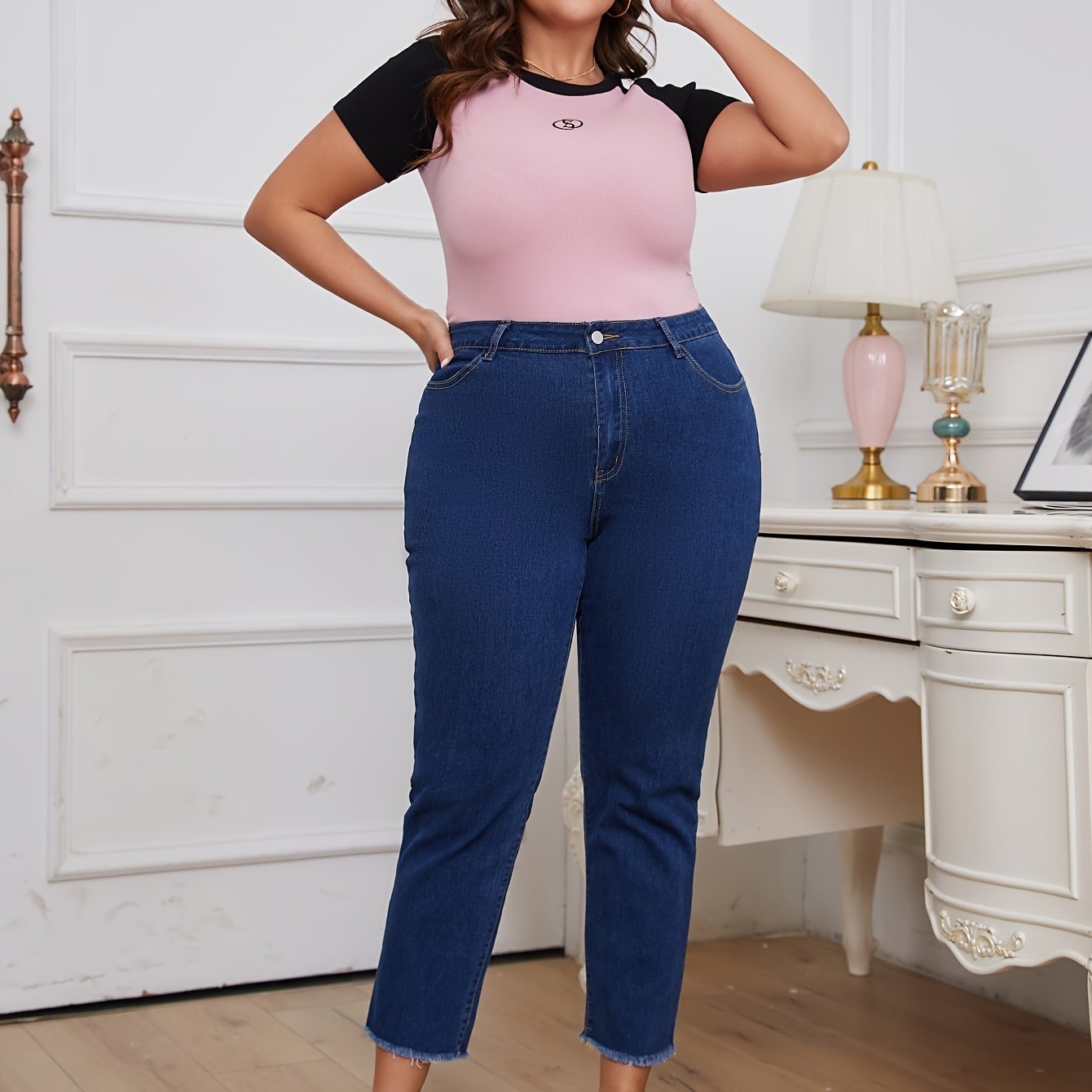 Lotte | Plain plus size jeans
