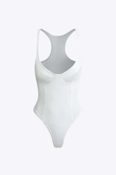 Celia - Dames Bodysuit met Diepe V-Hals