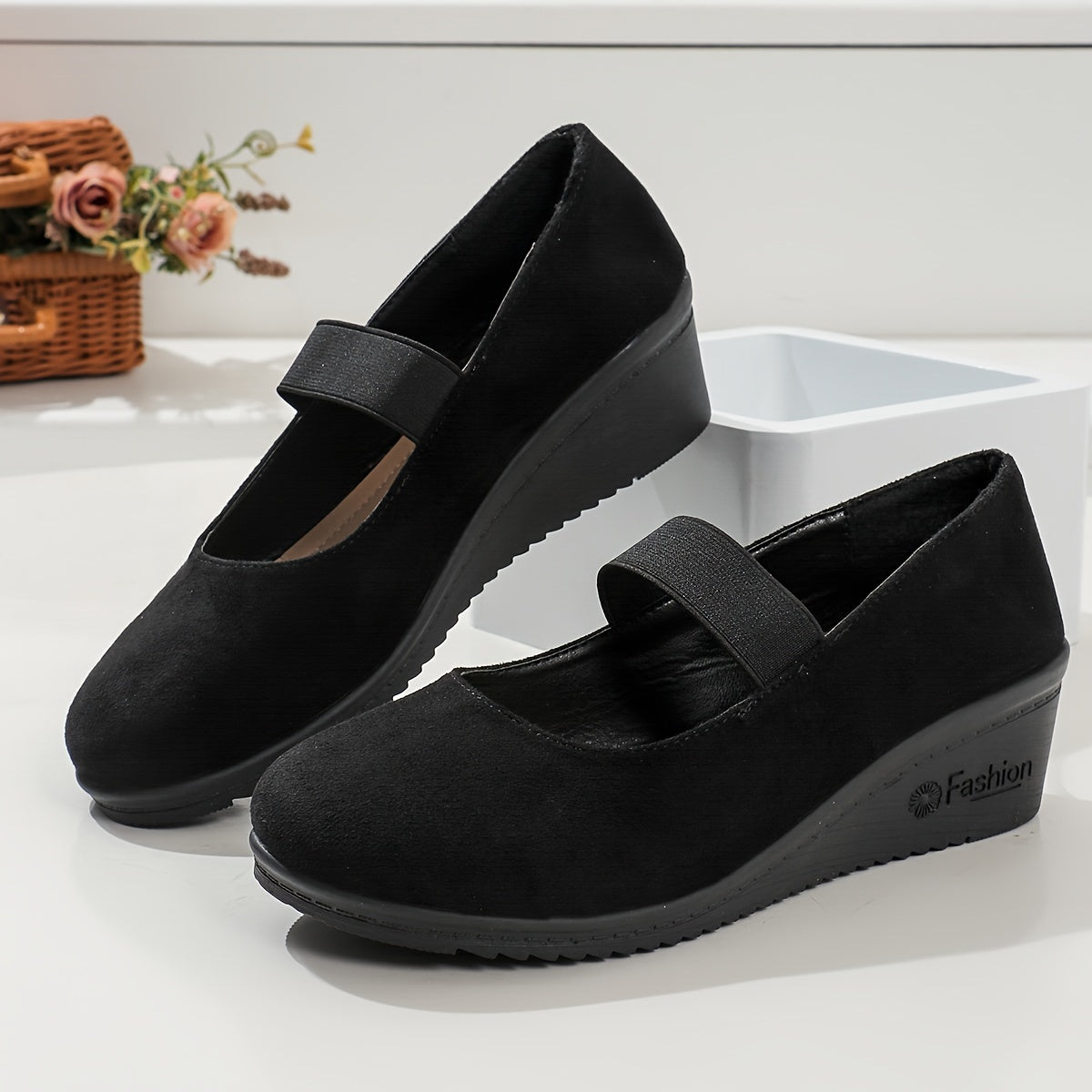 Luna | Chic black women's sneakers with non-slip sole