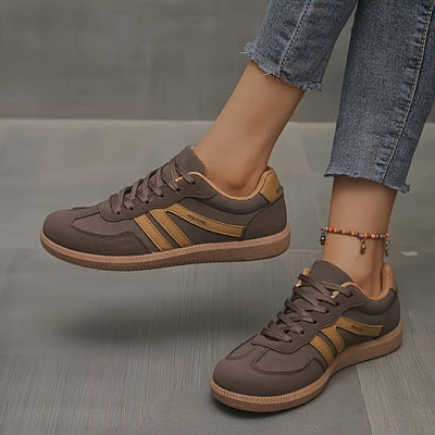 Nina | Lichtgewicht lage sneakers in effen kleur en printontwerp