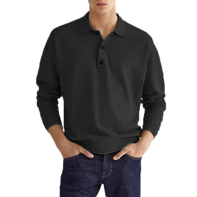 Pamora-mode | Poloshirt - Herenpolo met lange mouwen