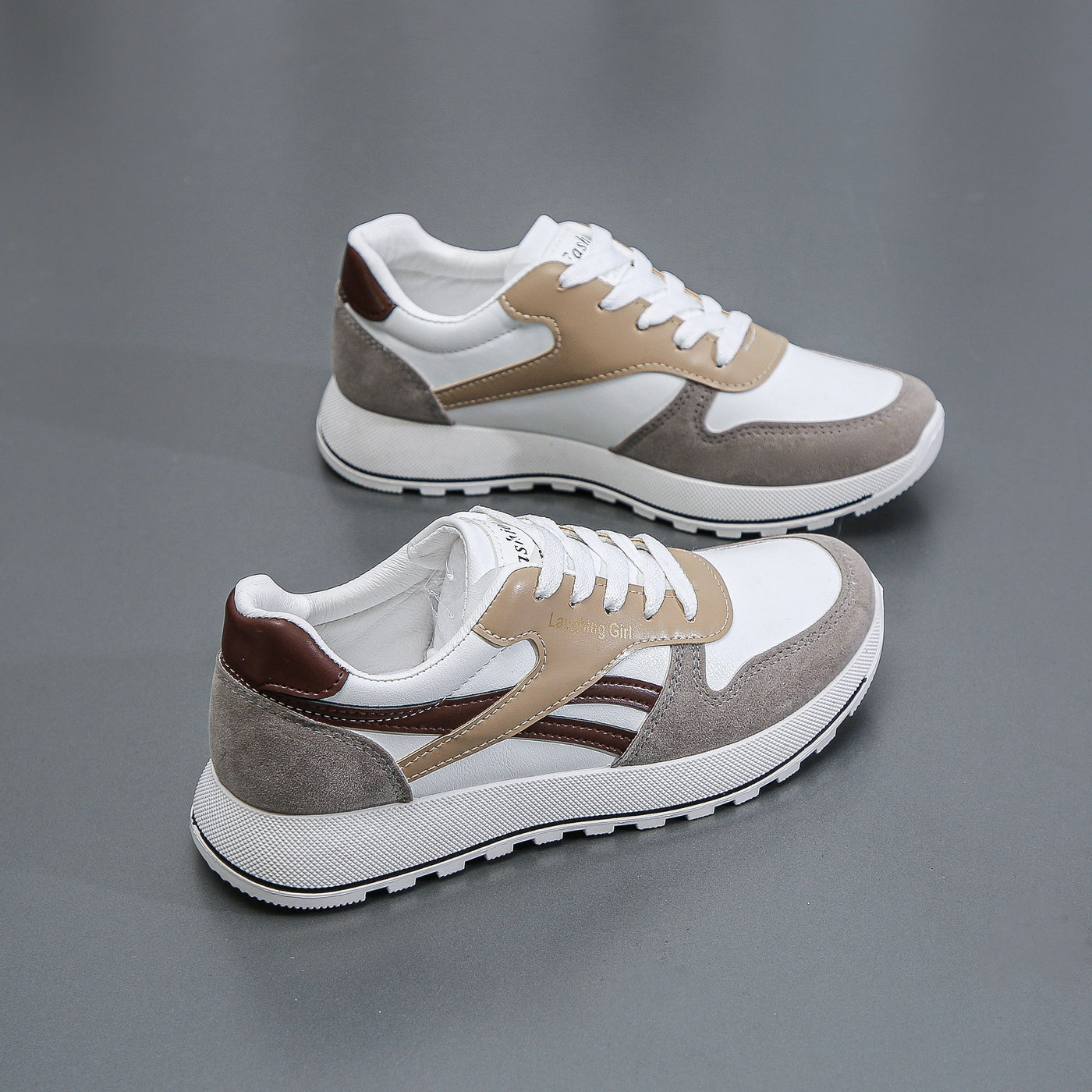Sophie | Dames colorblock casual sneakers met vetersluiting