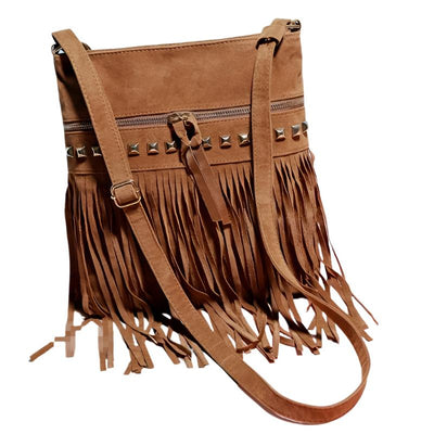 Alouette - Vintage Schoudertas met Kwastjes