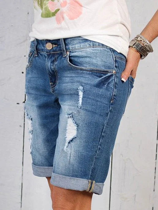 GERLIE - Comfortabele denim shorts voor de zomer