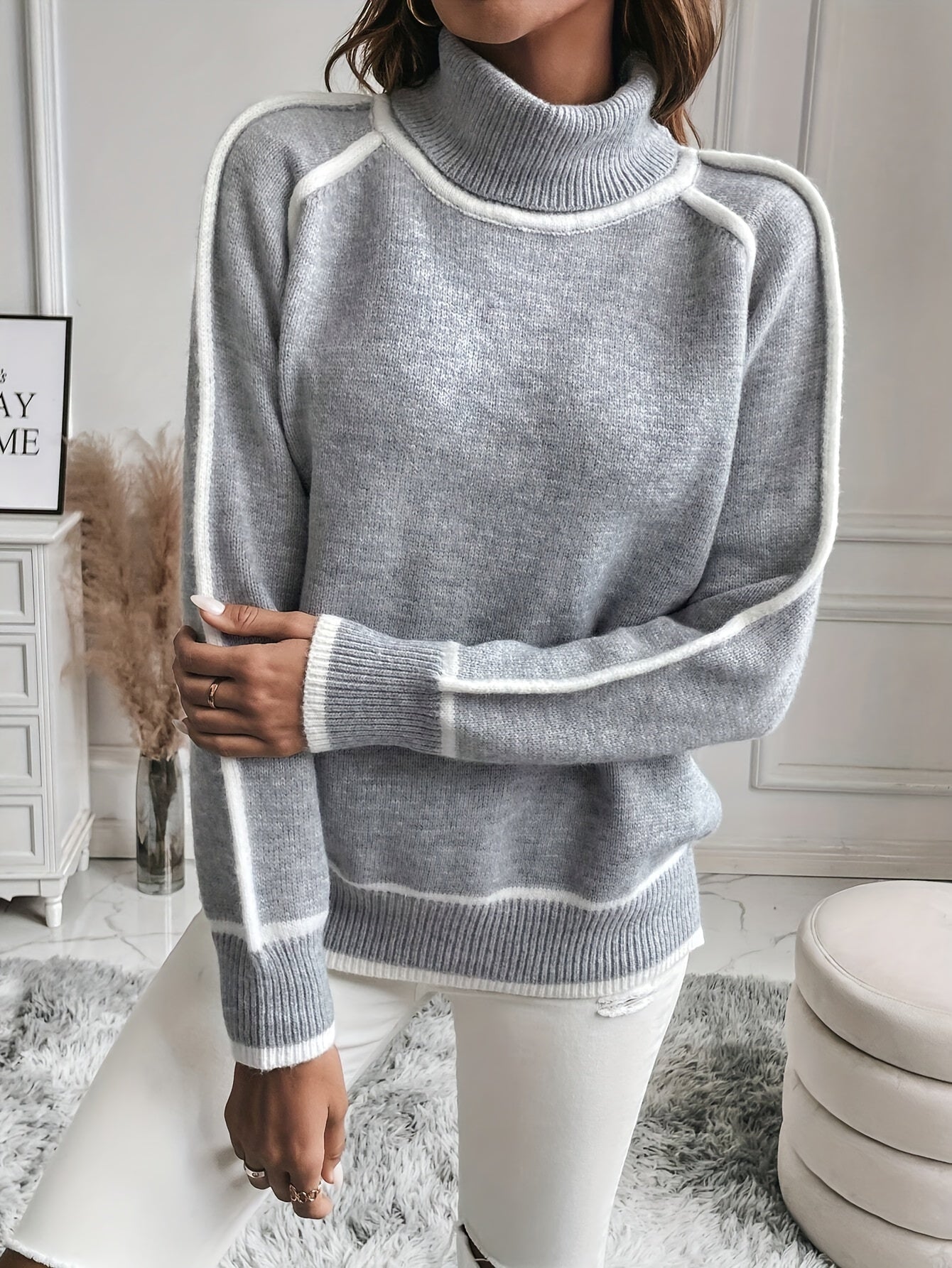 Elin | Elegant turtleneck sweater with long sleeves
