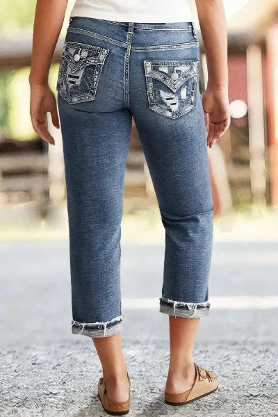 Serenitia - Casual Afgedragen Jeans voor Dames