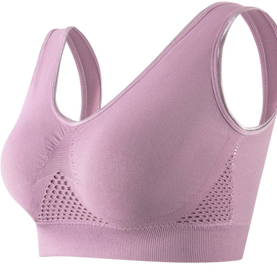 Femme | Plus size women's sports bra, breathable mesh and quick-drying