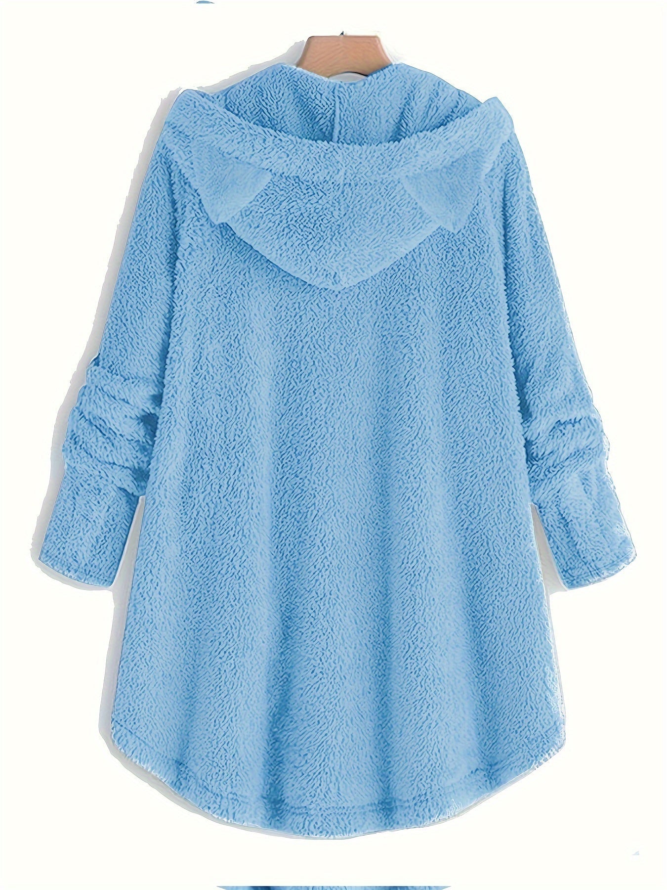 Sophie | Pluche hoodie met kattenprint