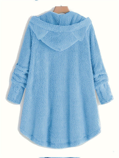 Sophie | Pluche hoodie met kattenprint
