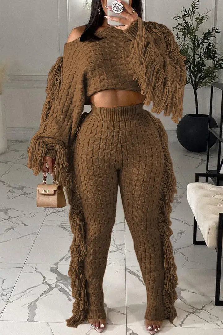 Kaianna - Cozy Knitted Outfit Set for Women