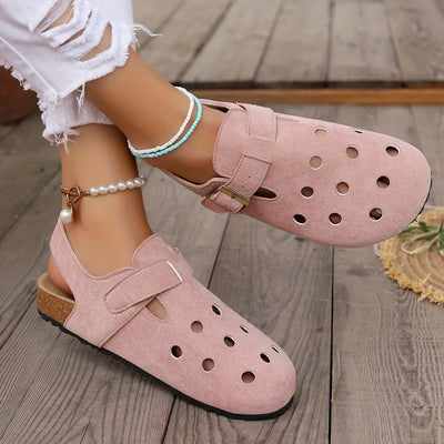 Sarah | Retro kurk clogs met slingback