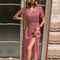 Scarlett - Midi-jurk met knopen en bloemenprint