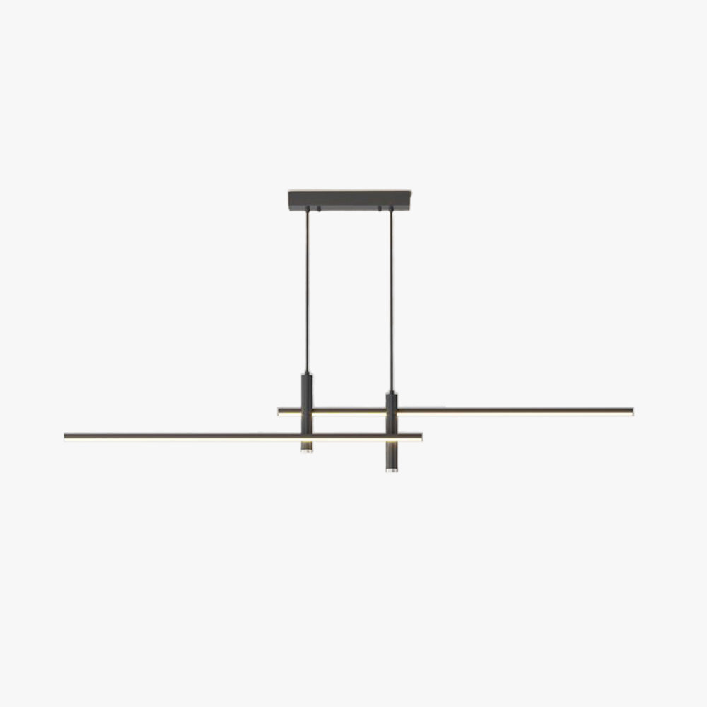 Edgari - Black Gold Linear Pendant Light Dimmable LED 35.4 Inch