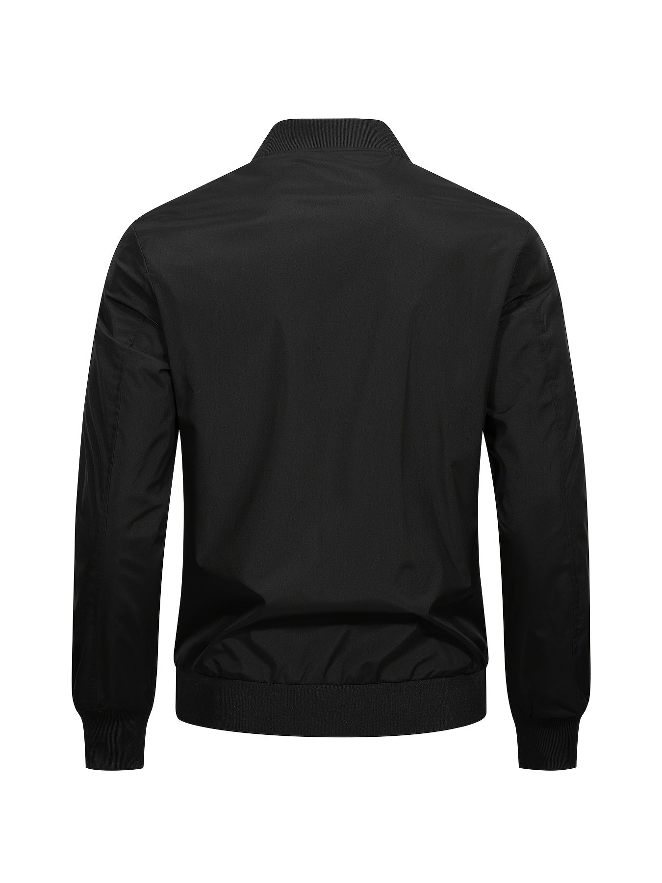 Jasper | Plain bomber jacket with baseball collar