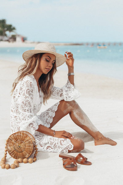 Imogen - Boho Kant Cover-up Jurk