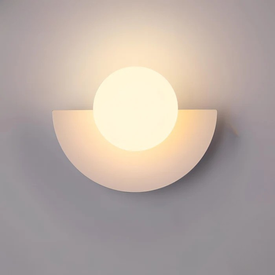 Doniar – Modern Minimalist Glass Globe LED Wall Sconce 1 Light