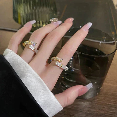 Opaal Bamboe Sieraad – Stijlvolle Ring met Unieke Charisma