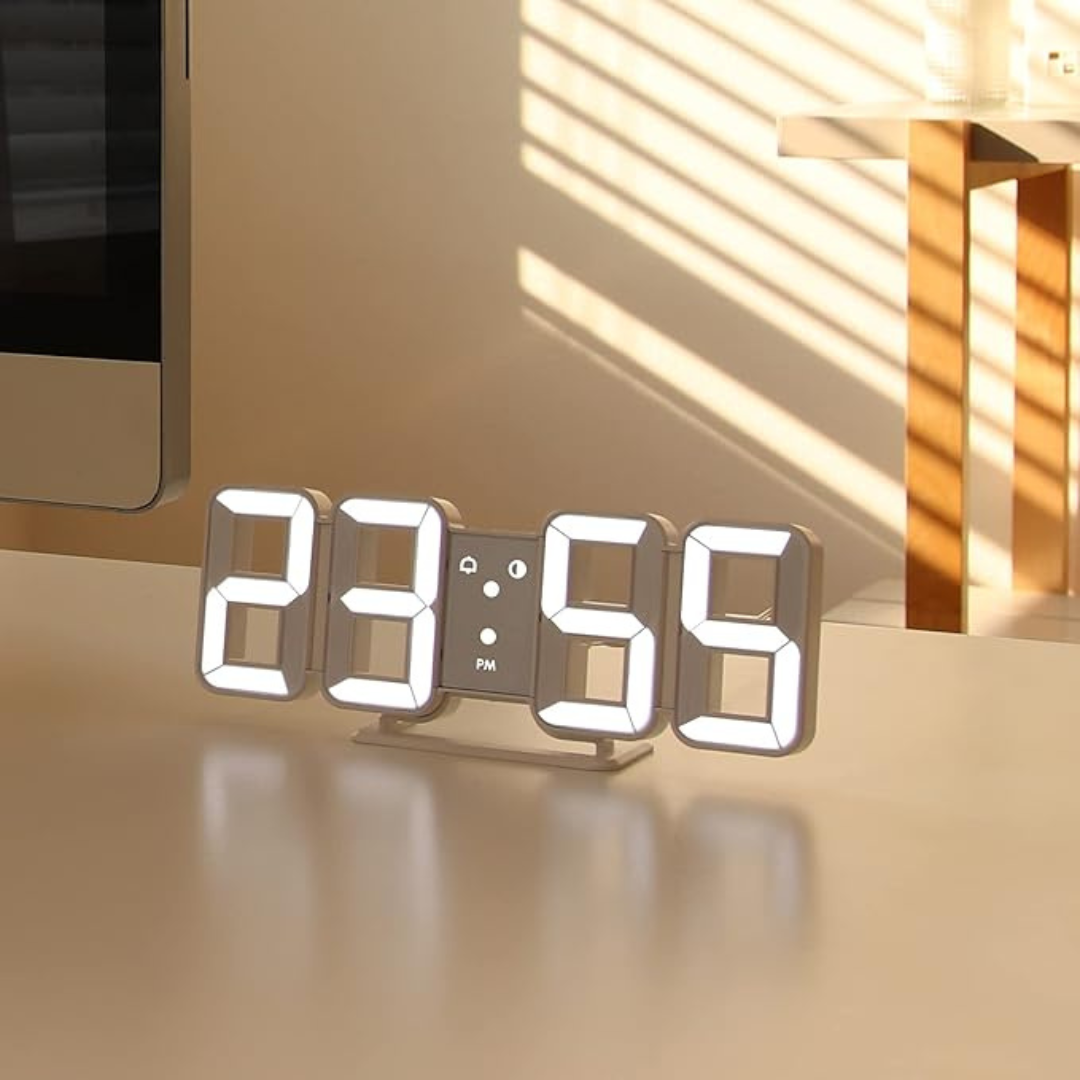 Vevora – 3D LED Digital Wall Clock With USB