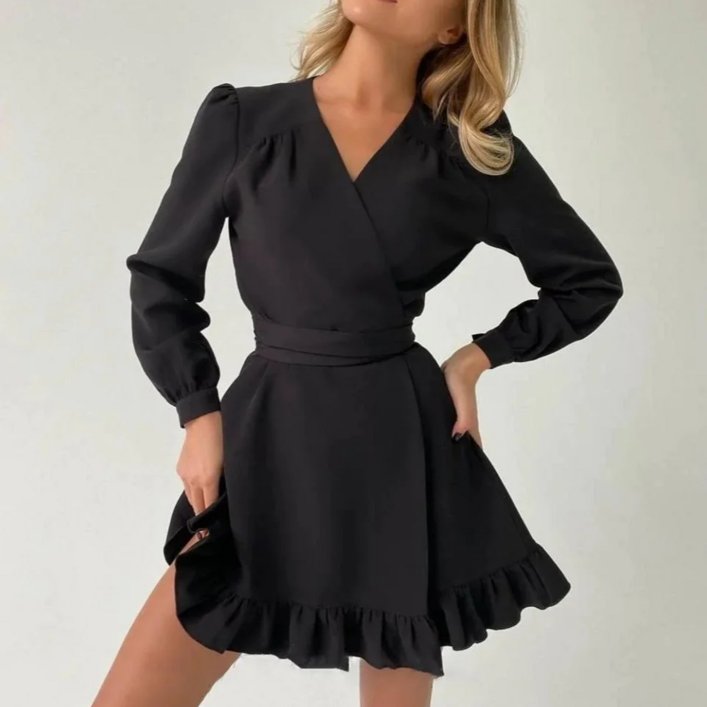 Libby - trendy jurk met lange mouwen