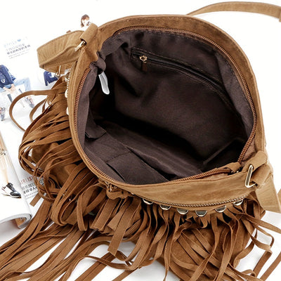 Alouette - Vintage Schoudertas met Kwastjes