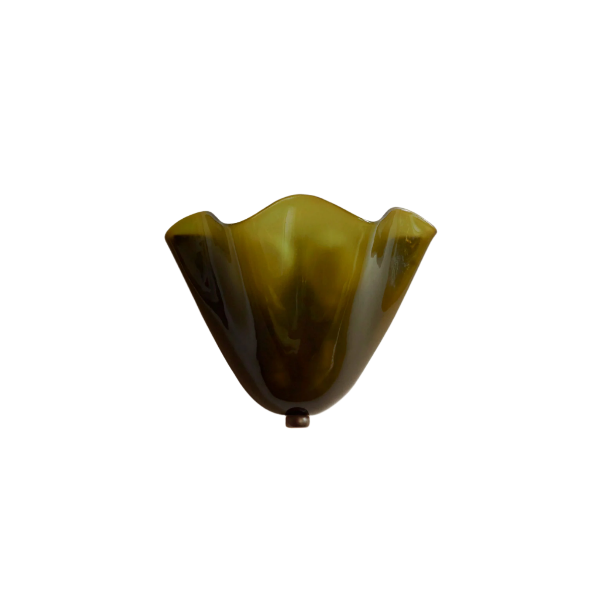 Velnmora – Retro Stained Glass Shell Wall Sconce LED 1 Light