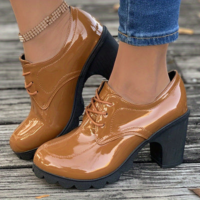 Robin | Effen kleurige chunky hakken