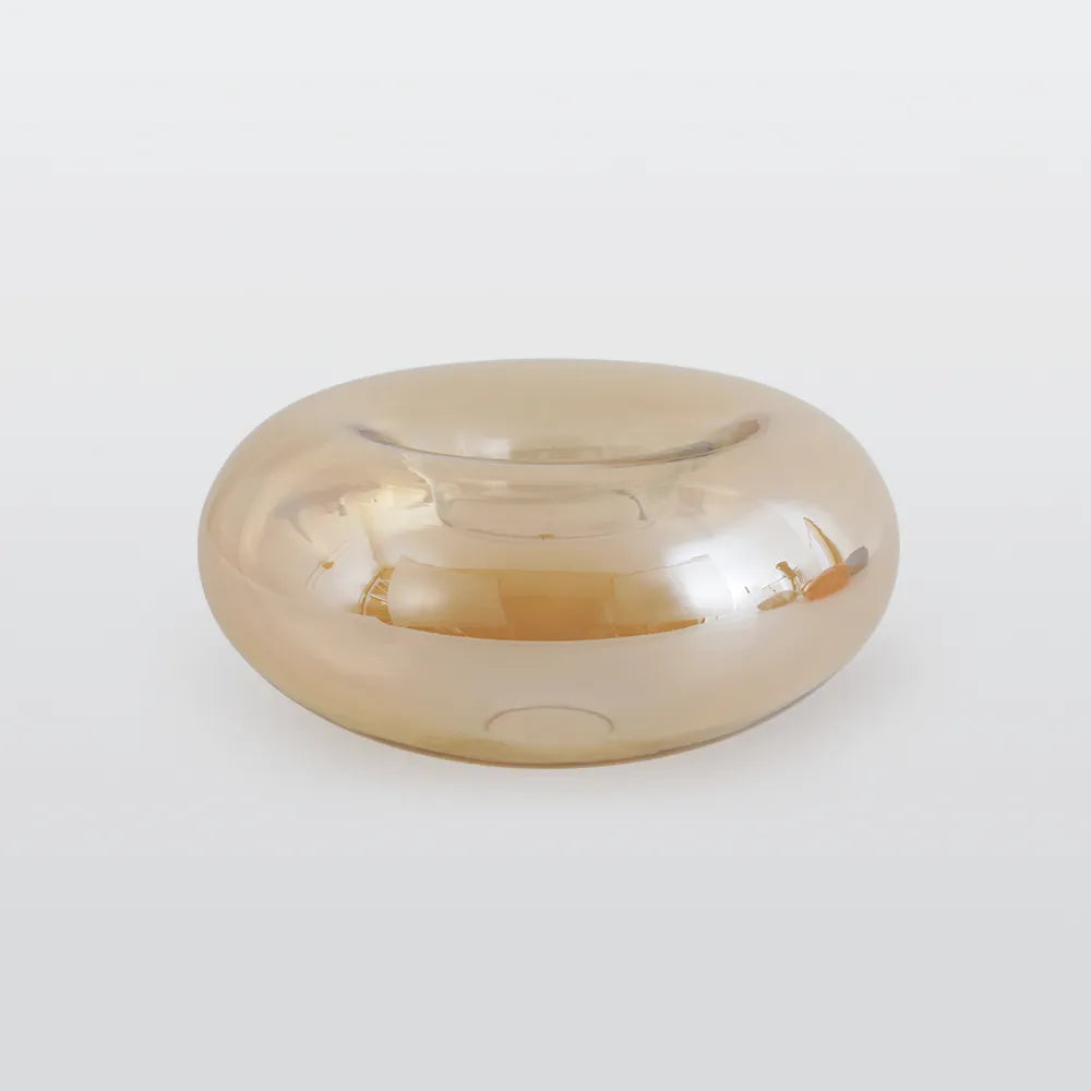 Cedora - Amber Glass Globe Ceiling Light
