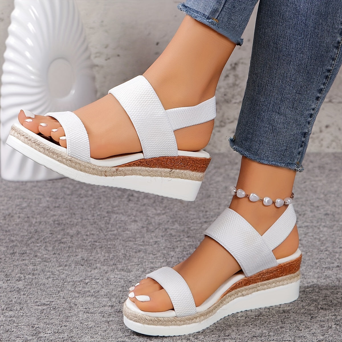 Robin | Effen kleurige dames sandalen met enkelbandje