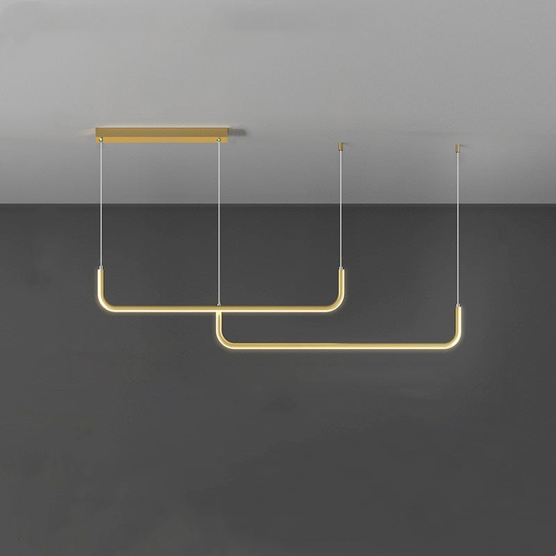 Elysian – Modern LED Pendant Light in Gold & Black
