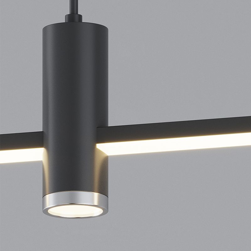 Edgari - Black Gold Linear Pendant Light Dimmable LED 35.4 Inch