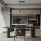 Edgari - Black Gold Linear Pendant Light Dimmable LED 35.4 Inch