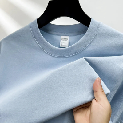 Heren-T-shirt met korte mouwen en ronde hals | Ontspannen