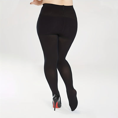 Fleur | Casual pantyhose in large sizes, 80D elastic and ultra-soft